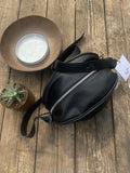 S7 -High Quality leather black pouch handmade